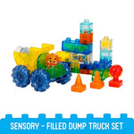 Load image into Gallery viewer, Jelly Blox Construction Dump Truck Set | 30 Pieces | Toddler & Preschool Building Blocks Kids Can Squeeze, Stretch, Squish | MESH ACCREDITED | Safety Tested & Ouch-Free | Sensory Play Toy Ages 2+