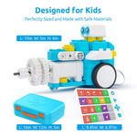 Load image into Gallery viewer, WhalesBot C3 Pro 12-in-1 Remote Control & Coding Robot Kit for Kids 4+, Advanced Smart Panel & Cards Programming, Educational STEM Toy, Block Building Set with Controller & Motor for Kids 4-6, 5-7