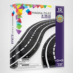 Load image into Gallery viewer, MAGNA-TILES XTRAS: Roads 12 Piece Magnetic Construction Set, The ORIGINAL Magnetic Building Brand