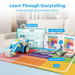 Load image into Gallery viewer, WhalesBot C3 Pro 12-in-1 Remote Control & Coding Robot Kit for Kids 4+, Advanced Smart Panel & Cards Programming, Educational STEM Toy, Block Building Set with Controller & Motor for Kids 4-6, 5-7