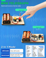 Load image into Gallery viewer, Poraxy 5 Set STEM Science Kits for Kids Age 8-12, Wooden Building STEM Projects 8-10, 3D Puzzles, Experiment Circuits Model, Toys for Ages 8-13, Gifts for Boys and Girls 6 7 8 9 10 11 12 13 Years Old