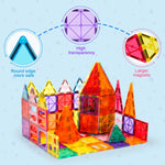 Load image into Gallery viewer, Ryoichi 138PCS Magnetic Building Tiles Set with 2 Cars, STEM Educational Construction Blocks & Montessori Learning Toys for Kids Ages 3-9+ Years