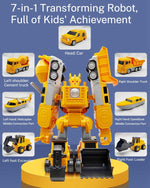 Load image into Gallery viewer, HOKITANS Smartoon Magnetic Robocar Set, 8/16/26/35PCS Kids Magnetic Toys, Magnetic Transform Engineering Car, Assembled Toys with Storage Box for Kids Age 3-8 Outdoor/Indoor Toys (1SET-35pcs)