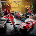 Load image into Gallery viewer, MSKOLER Robot Toys for Kids 3-5 Magnet Transforming Robot 5-in-1 Educational Toys Easy DIY Assembling Vehicle Playsets for Boys and Girls (Red)