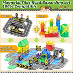 Load image into Gallery viewer, Goodtiles Magnetic Tiles Road Expansion Set, STEM Magnetic Building Blocks for Kids Ages 3-5 4-8 5-7, Preschool Learning Sensory Kids Toys for Toddler Birthday