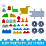 Load image into Gallery viewer, Jelly Blox Construction Dump Truck Set | 30 Pieces | Toddler &amp; Preschool Building Blocks Kids Can Squeeze, Stretch, Squish | MESH ACCREDITED | Safety Tested &amp; Ouch-Free | Sensory Play Toy Ages 2+

