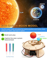 Load image into Gallery viewer, Poraxy 5 Set STEM Science Kits for Kids Age 8-12, Wooden Building STEM Projects 8-10, 3D Puzzles, Experiment Circuits Model, Toys for Ages 8-13, Gifts for Boys and Girls 6 7 8 9 10 11 12 13 Years Old
