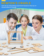 Load image into Gallery viewer, Poraxy 5 Set STEM Science Kits for Kids Age 8-12, Wooden Building STEM Projects 8-10, 3D Puzzles, Experiment Circuits Model, Toys for Ages 8-13, Gifts for Boys and Girls 6 7 8 9 10 11 12 13 Years Old

