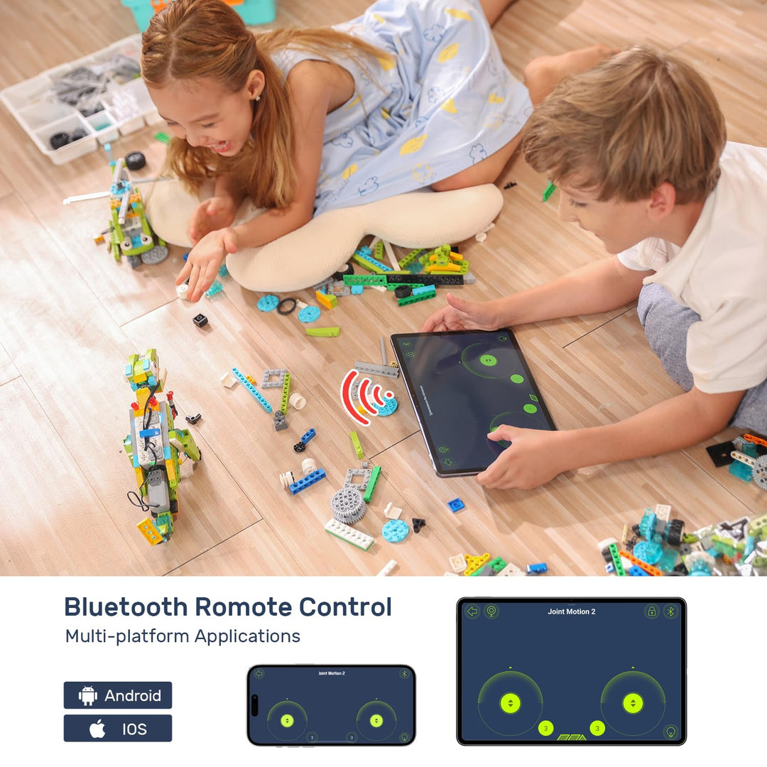 Coding Robot Kit for Kids Ages 6+, 200+ in 1 APP Control Dinosaur Robot Toy, Educational Scratch Program Robotic Kit with 47 Video Courses,Birthday Children's Day Gift for Boys Girls(600 Blocks)