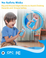 Load image into Gallery viewer, WhalesBot A1 Coding Toy for Kids, Building Block Robot, Fun STEM Toy with Magnetic Controller and Sensor Blocks, Screen-Free Coding with 3 Guide Books for Kids 3-6
