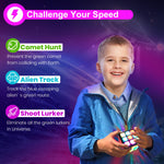 Load image into Gallery viewer, Xinbeiya Rechargeable Game Handheld Cube - 15 Fun Brain &amp; Memory Game with Score Screen - Christmas Easter Birthday Gifts for Boys Girls Ages 6-12+ Years Old - Toy Gift Idea for Kids Teens (Black)
