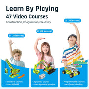 Coding Robot Kit for Kids Ages 6+, 200+ in 1 APP Control Dinosaur Robot Toy, Educational Scratch Program Robotic Kit with 47 Video Courses,Birthday Children's Day Gift for Boys Girls(600 Blocks)