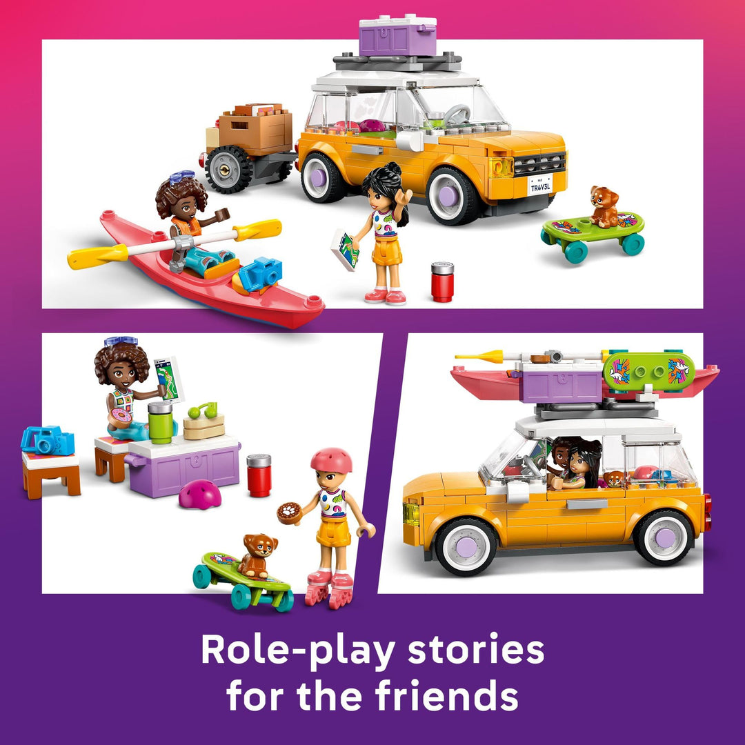 LEGO Friends Friendship Road-Trip Travel Car Toy - Buildable Storytelling Playset with Pretend Play Toys and Puppy Figurine - Fun Birthday Gift Idea for Girls & Boys, Ages 6+ - 42659