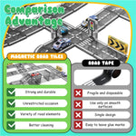 Load image into Gallery viewer, SKTMYY Magnetic Tiles Road Set with Pullback Car, Magnetic Tiles for Kids Ages 3-5 4-8, Magnet Building Tile for Toddler Kids Boys Girls, Creative STEM Building Toy &amp; Learning Educational Magnet Toys
