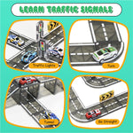 Load image into Gallery viewer, SKTMYY Magnetic Tiles Road Set with Pullback Car, Magnetic Tiles for Kids Ages 3-5 4-8, Magnet Building Tile for Toddler Kids Boys Girls, Creative STEM Building Toy &amp; Learning Educational Magnet Toys
