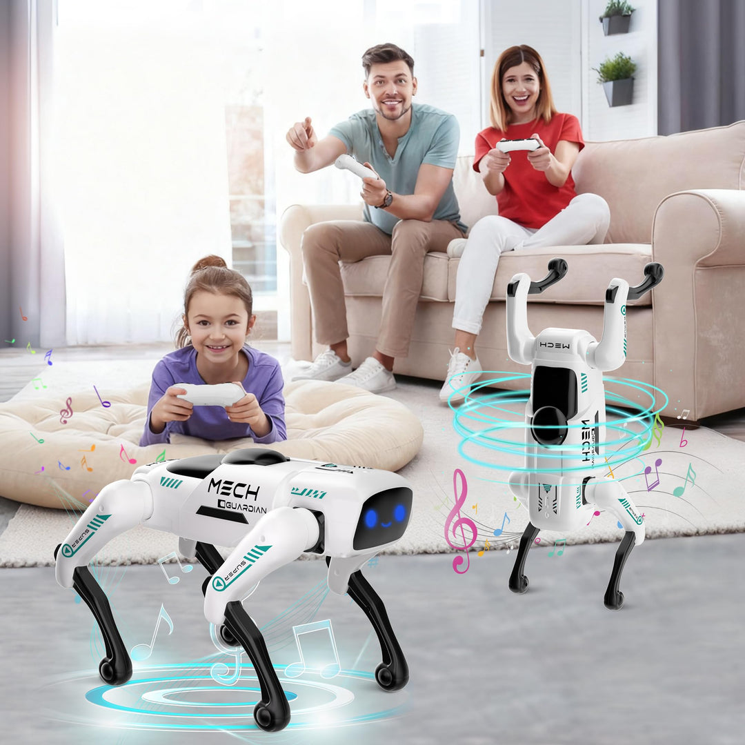 Dingdongwu Smart Robot Dog for Kids, STEM Learning Robotic Pet with Remote & APP Control, 30+ Actions, Programmable Toy, Gift for Boys Girls Age 6-12 (Compatible with iOS/Android)