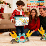 Load image into Gallery viewer, Crawling Crab Gear Set Toy - Tummy Time Musical Crab Toys Stacking &amp; Building Blocks Educational STEM Game for Toddlers &amp; Kids 3-5, 1 2 3 Yr Old Birthday Gift Christmas Stuff for 0-36 Month Boys Girls

