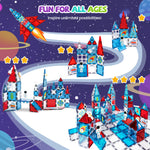 Load image into Gallery viewer, cossy Magnetic Tiles Space Set, Magnet Tiles with Astronaut, Magnetic Tiles for Kids Ages 4-8, STEM Toys, Magnet Blocks for Boys and Girls, Creative Building Toys, Space
